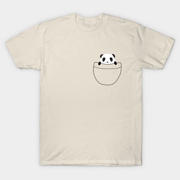 Kawaii pocket panda is cute T-Shirt by happinessinatee